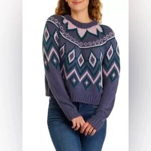 ❄️ TRUE CRAFT | Crew Neck Intarsia Sweater Various Sizes Available